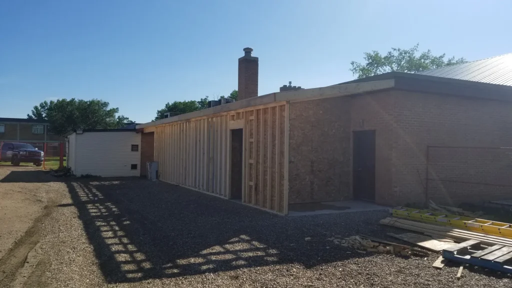 Heavy duty framing on a custom home under construction