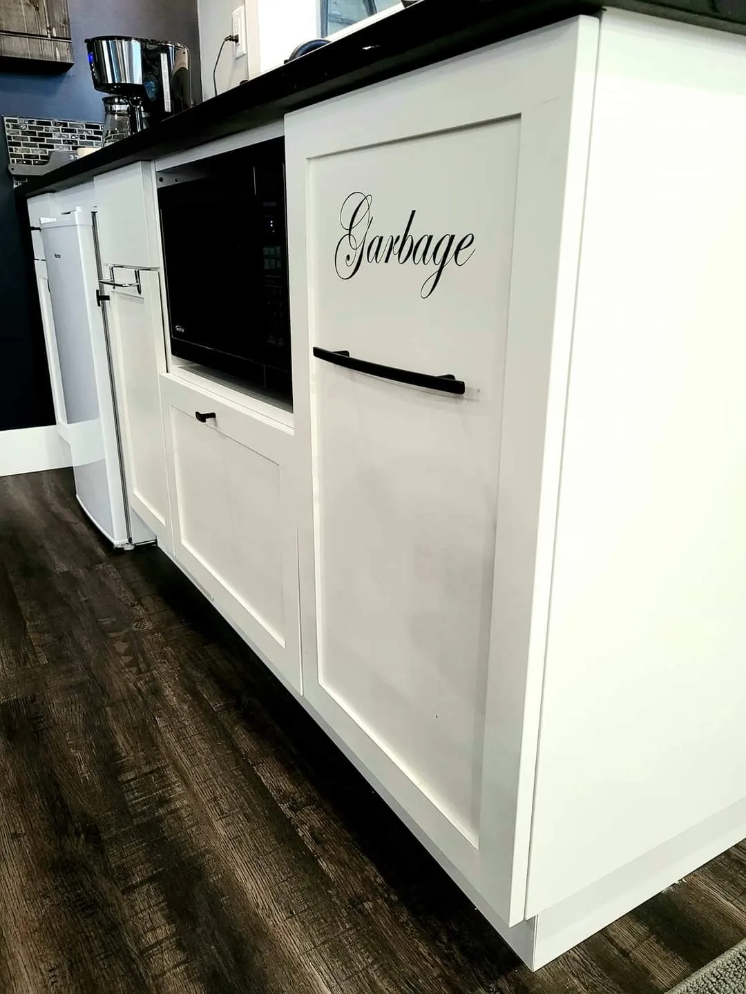 Completed custom kitchen renovation with new cabinetry and finishes